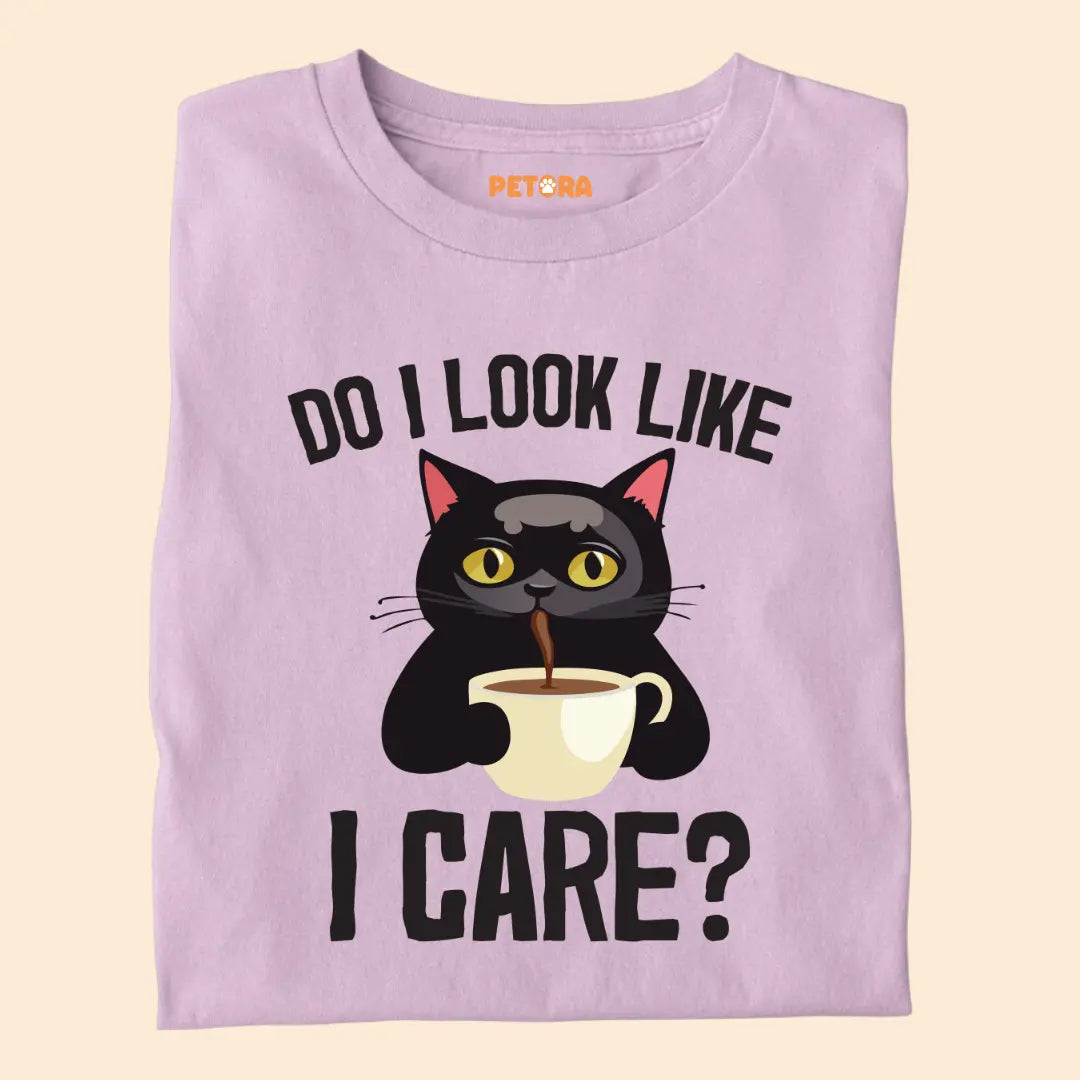 Do I Look Like I Care? - Premium Unisex T-Shirt for Cat Lovers