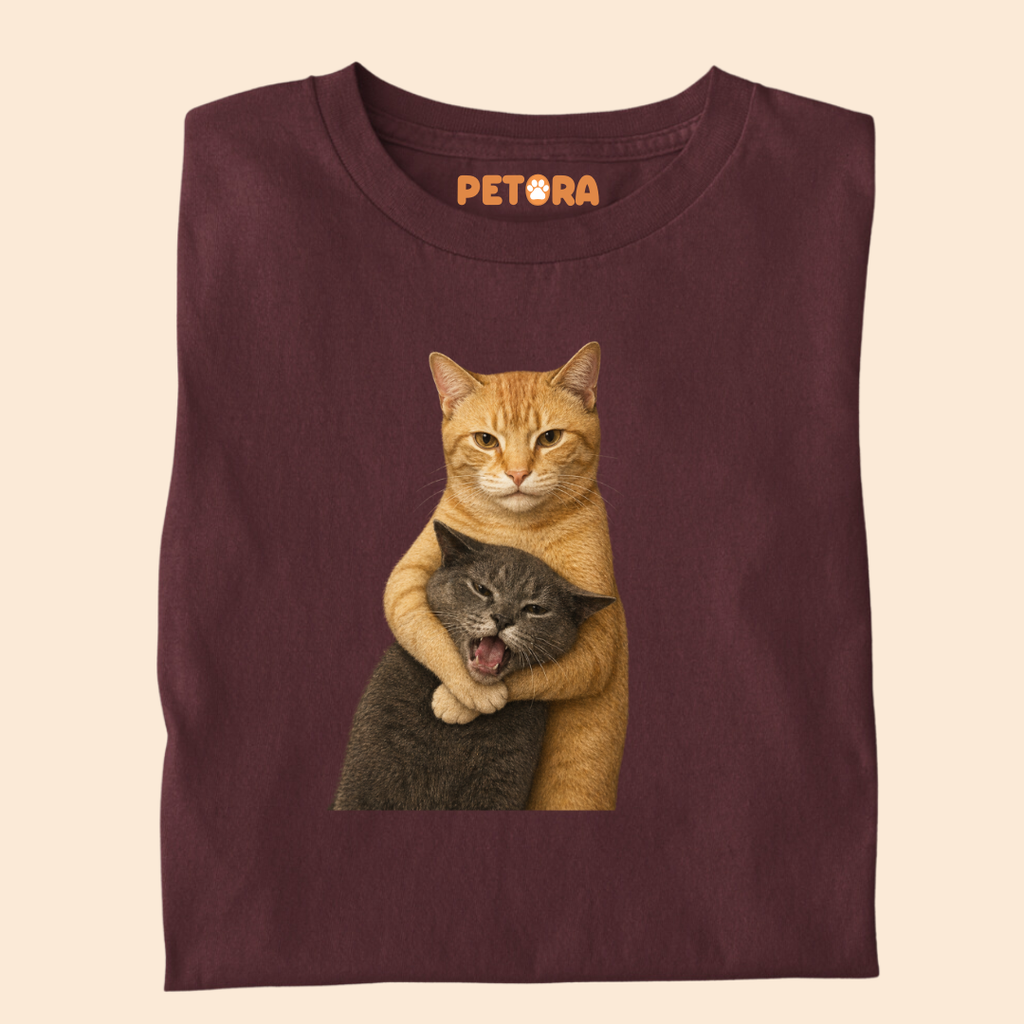 Cat fight Meme Premium T-shirt for Pet Lovers