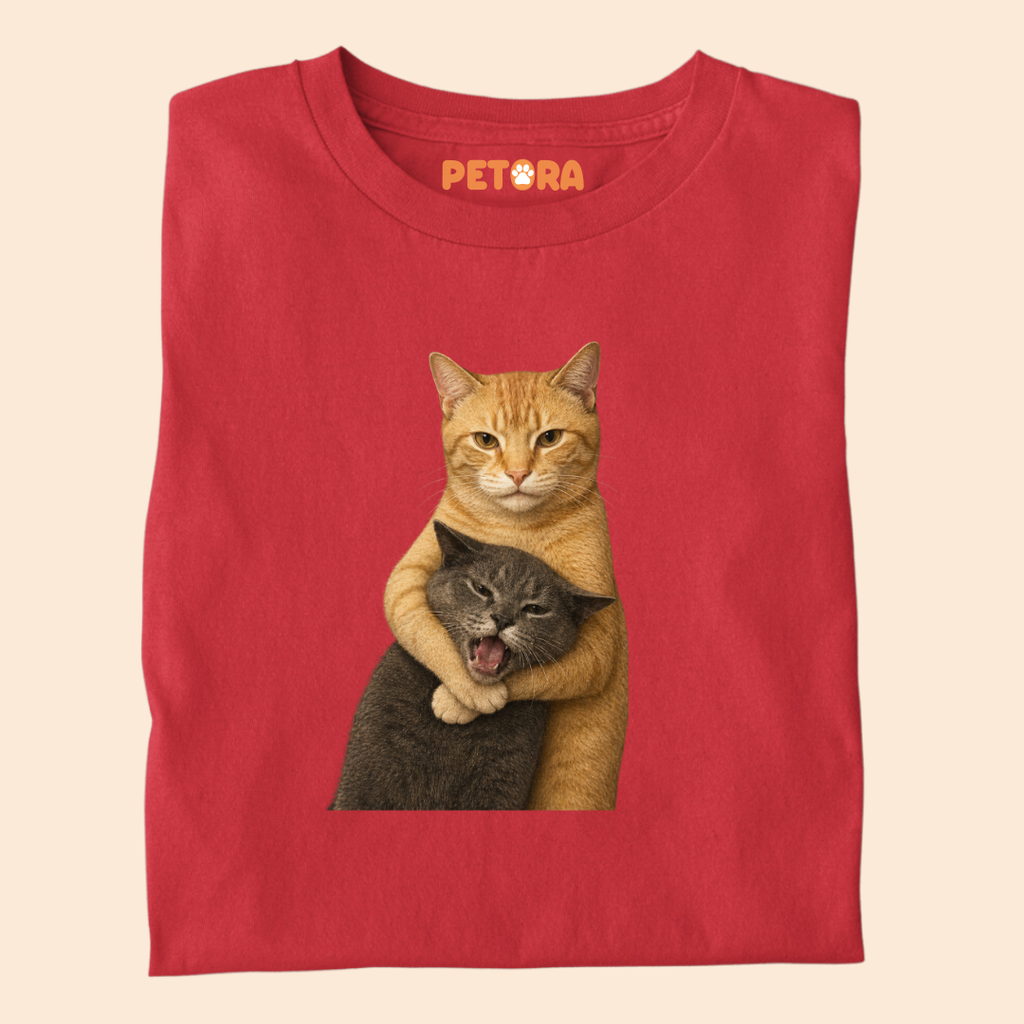 Cat fight Meme Premium T-shirt for Pet Lovers