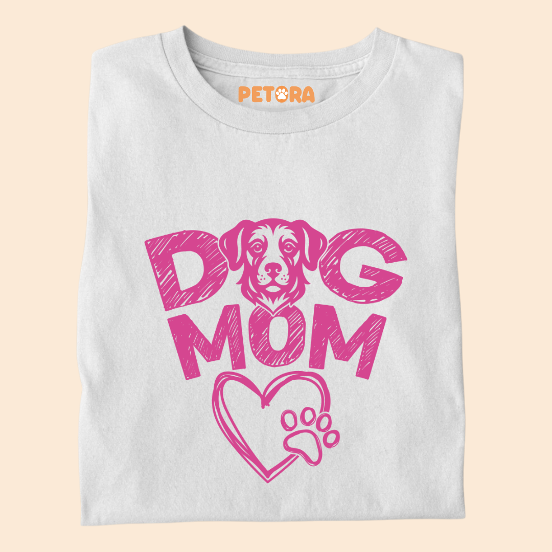Dog Mom Heart Premium T-shirt for Women