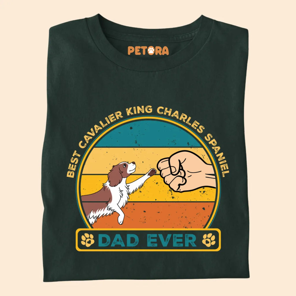 Best Cavalier King Charles Spaniel Dad Ever Premium T-shirt for Pet Lovers