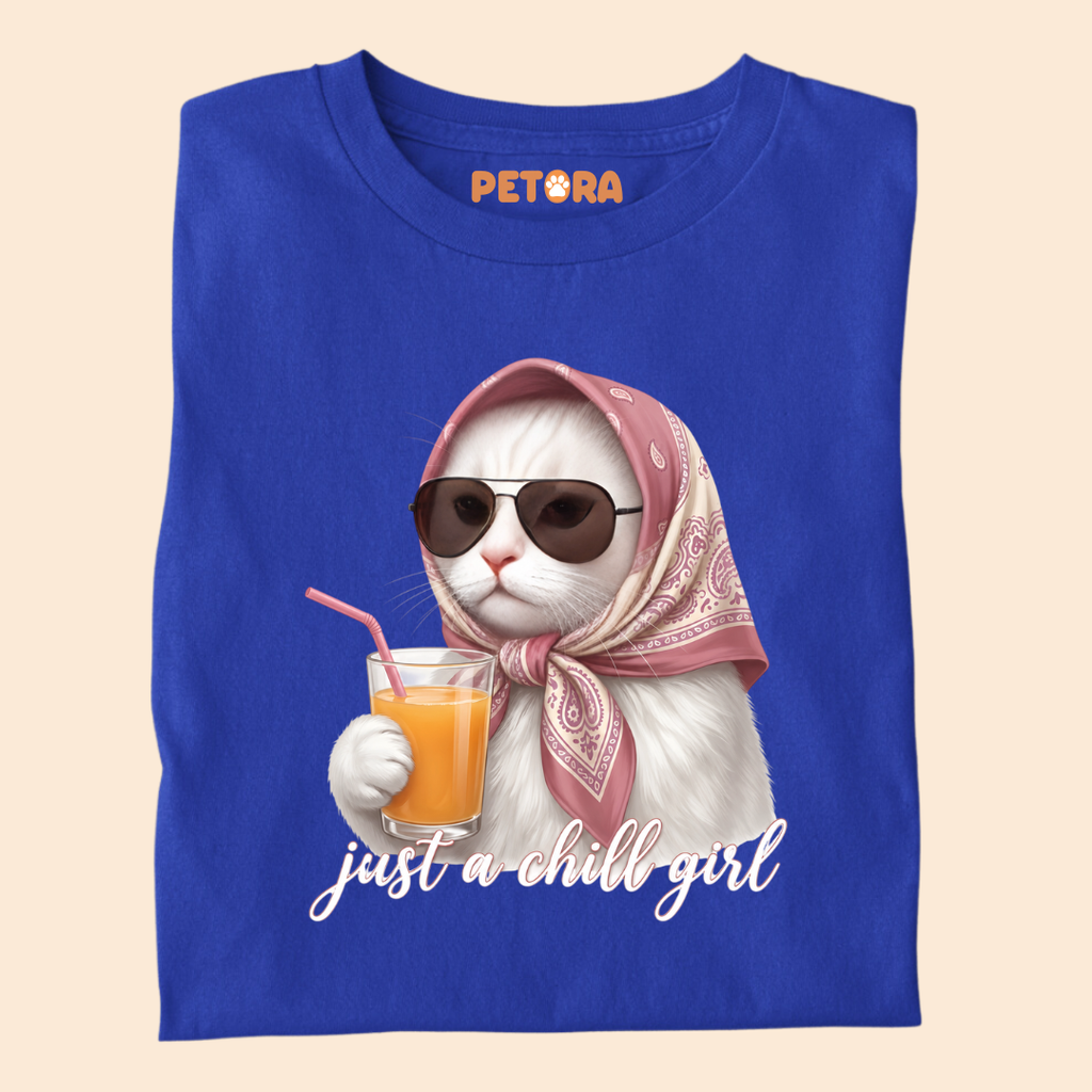Just A Chill Girl Cat T-Shirt