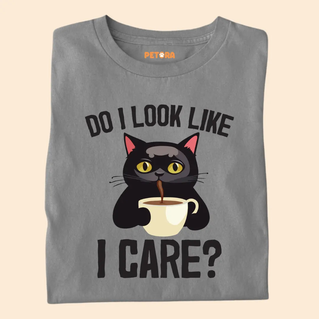 Do I Look Like I Care? - Premium Unisex T-Shirt for Cat Lovers