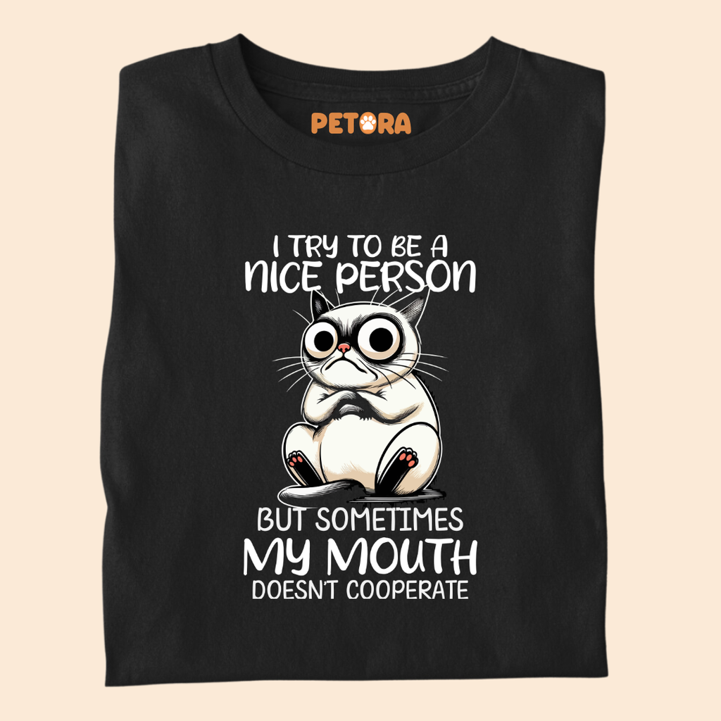 I Try to be a Nice Person Meme T Shirt