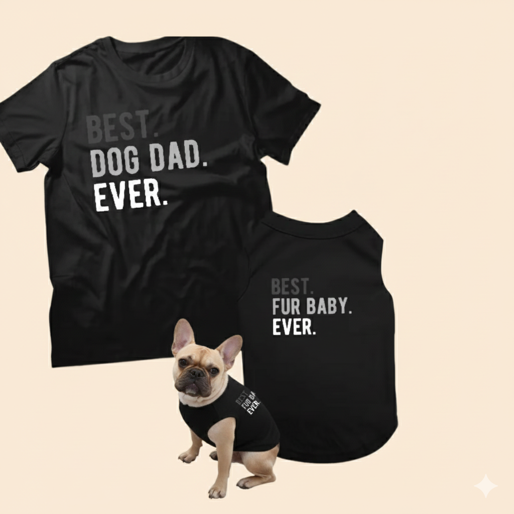 Buy Matching Fur Baby and Dog Dad Set T Shirt